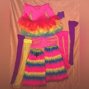SOLD! Neon Rainbow Unicorn 🦄 Costume